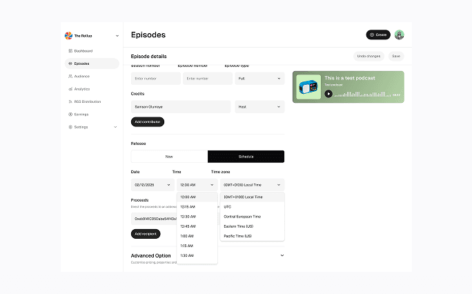 SCHEDULING EPISODES FOR PUBLISH