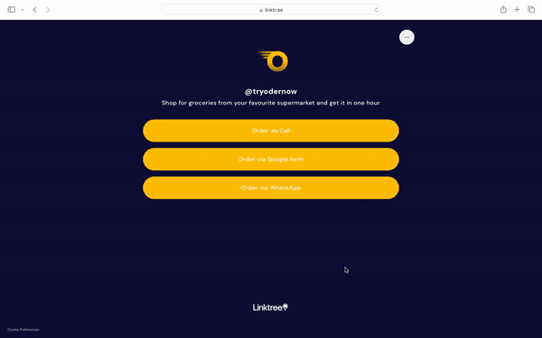 ORDER VIA GOOGLE FORM